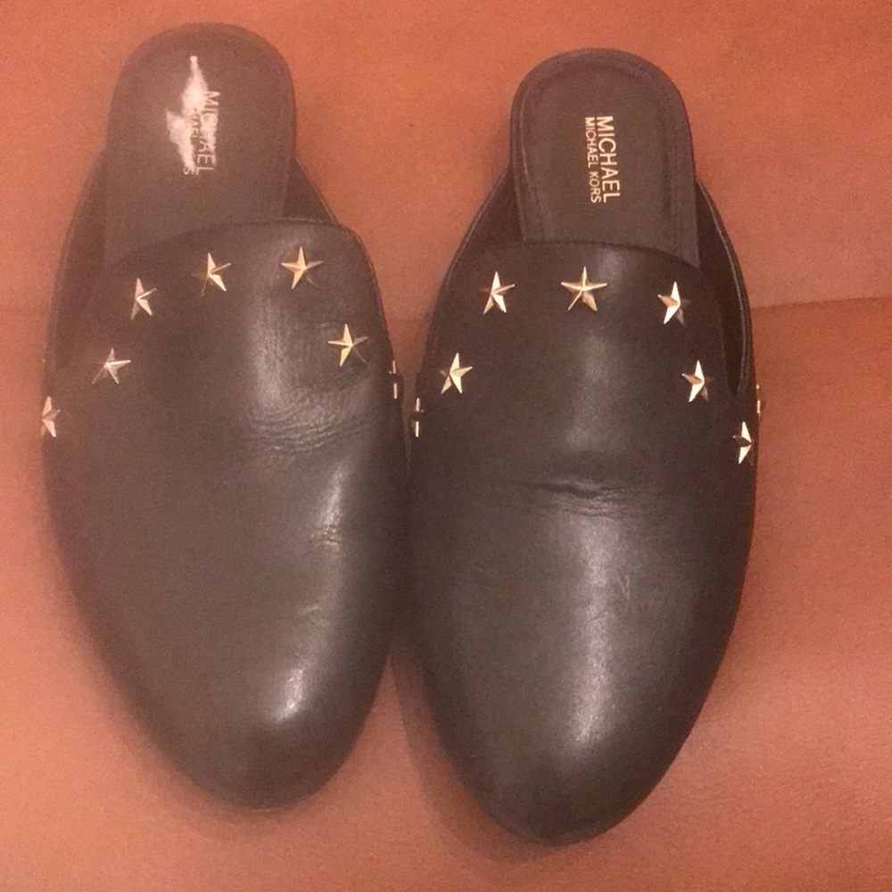 Michael Kors black slides